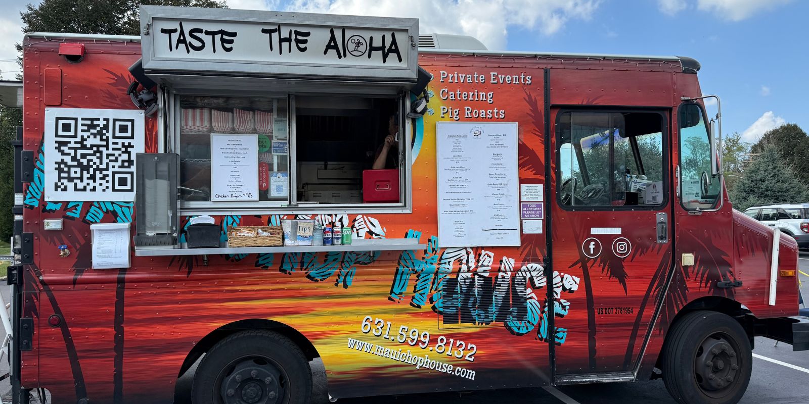 Picture of a food truck called Maui Chop House.
