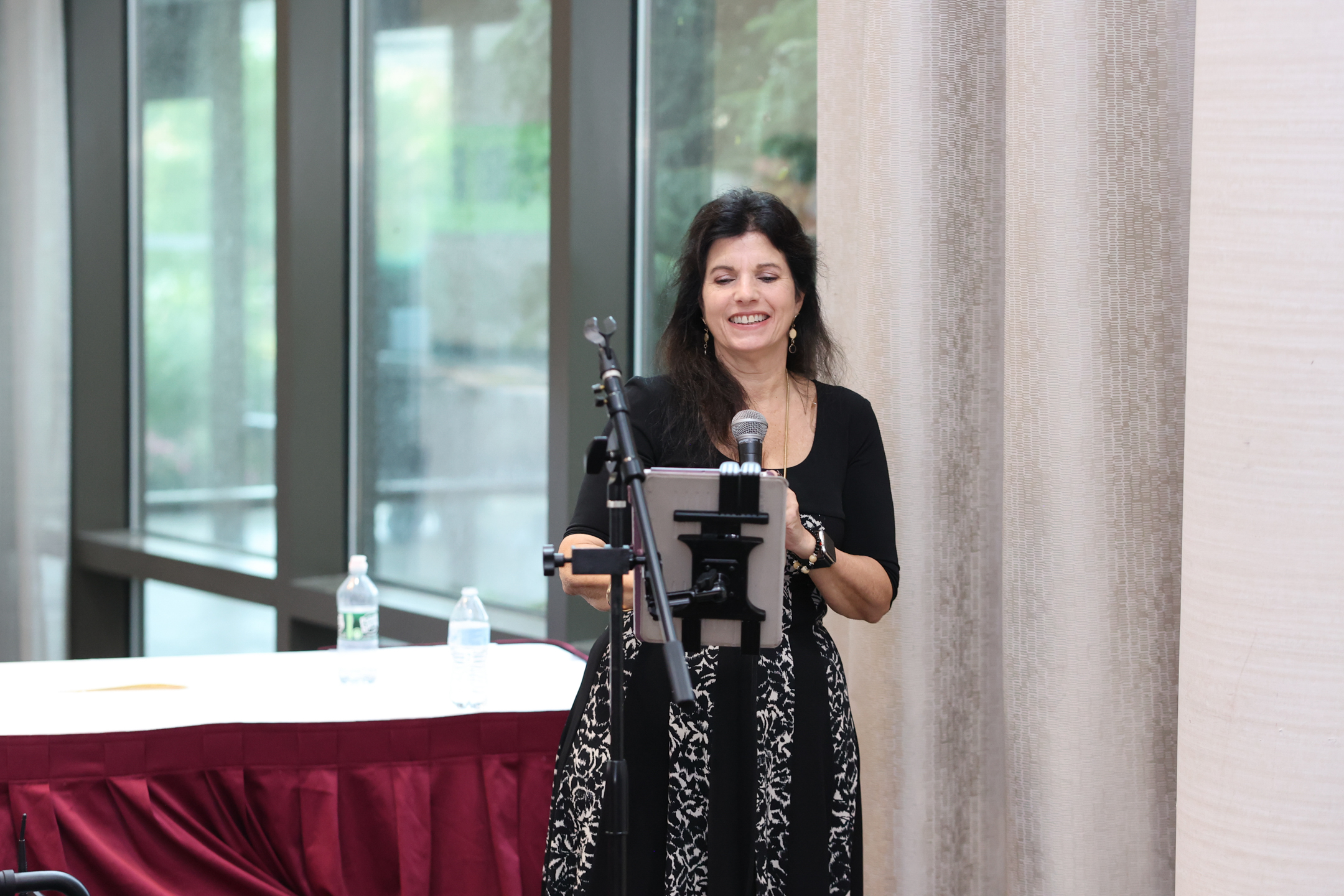 Performer Rosemarie sings
