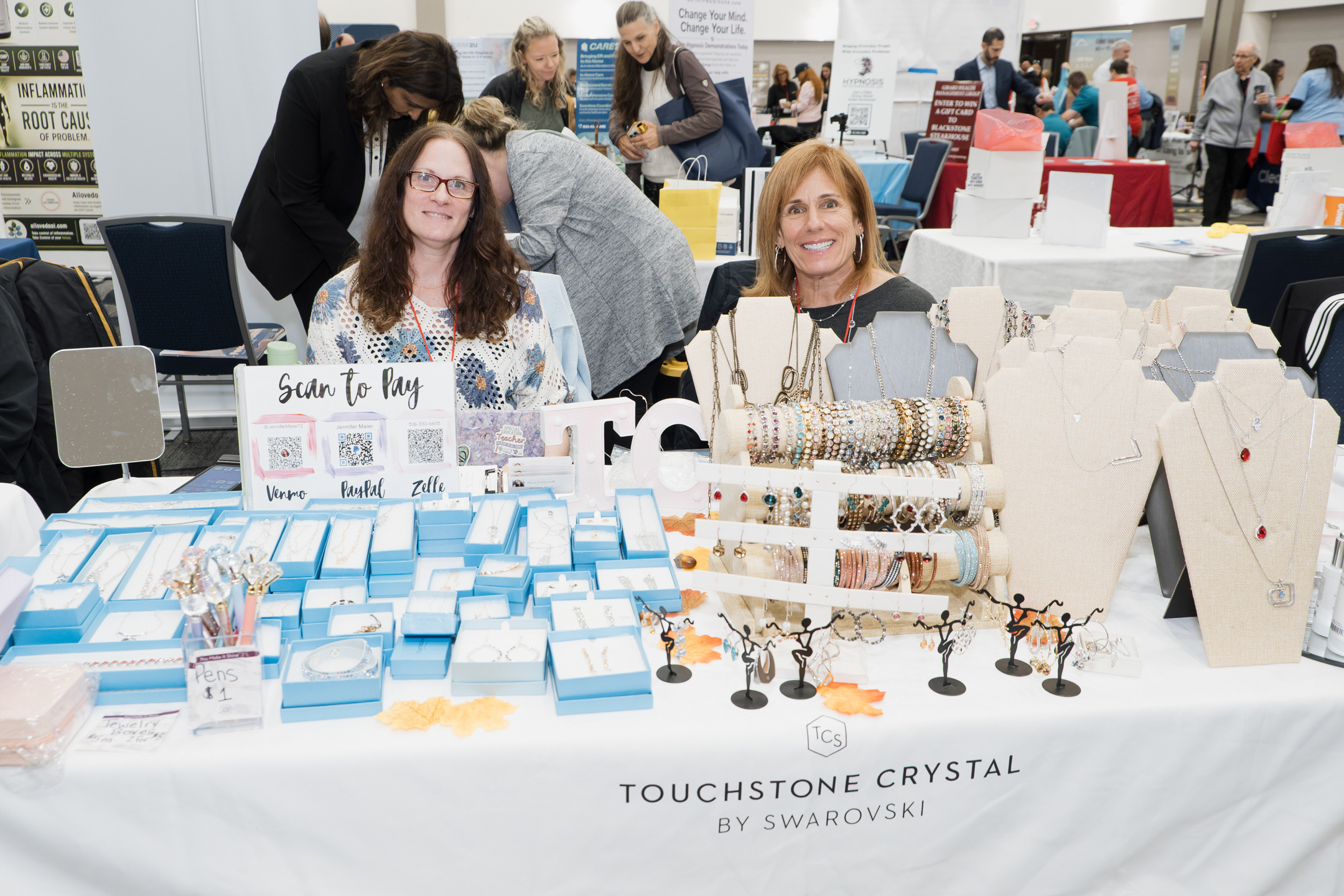 2 women sell jewelry